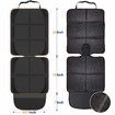 EPE Cushion Car Seat Protector Mat , Large Waterproof 600D Fabric Child Baby Pet Seat Protector with Storage Pockets for SUV, Sedan, Truck, Leather and Fabric Car Seat