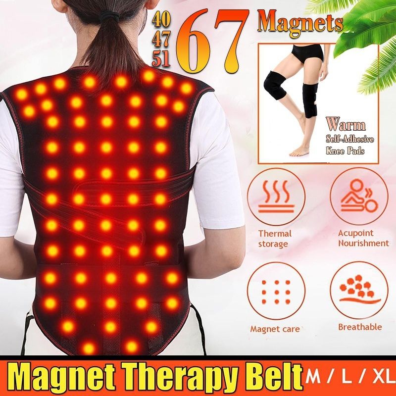 SIZE L 67 Heating Warm MAGNETS PAIN RELIEF SHOULDER WAIST SUPPORT VEST WAISTCOAT