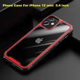 Designed for iPhone 12 mini Shockproof Protective Phone Case Slim Thin Cover (5.4'') -Red