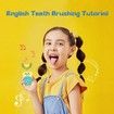Kids Sonic Electric Toothbrush, 3 Modes,IPX7 Waterproof, Children's Electric Toothbrush with U-Shaped Toothbrush for Child 2-6 Yellow