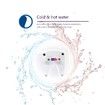 Self Cleaning Hot and Cold Water Bidet - Dual Nozzle (Male & Female) - Non-Electric Mechanical Bidet Toilet Attachment - With Temperature 12 Mo (BHCW01)