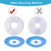 PET Fountain Replacement Filter-12Pcs, Pet Water Fountain Filters, Activated Carbon Replacement Filter for 54oz/1.6L Automatic Pet Fountain Cat Water Fountain Dog Water Dispenser