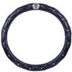 Car Steering Wheel Cover with Honorable Crown Luxurious Bling Diamond Leather Universal fit 15"/38cm
