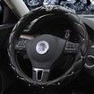 Car Steering Wheel Cover with Honorable Crown Luxurious Bling Diamond Leather Universal fit 15"/38cm