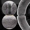 Furry Wool Bling Diamond Rhinestone Steering Wheel Cover DARK Gray
