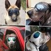 Dog Goggles Large Breed Dog UV Sunglasses Windproof Snowproof Dog Glasses for Long Snout Dogs, Soft Frame, Flexible Adjustable Straps