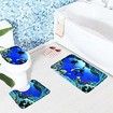 3Pcs 3D sea world Print Bathroom Rug Set Funny Door Floor Mat 50x80