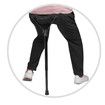 Portable Seat Folding Stool Adults Adjustable 5 Gear Suitable for People of Different Heights, Stick Seat Lightweight Portable Stool, Easy to Carry, Anytime, Anywhere! (Black)