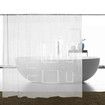 Quick Dry Mesh Pockets Waterproof PEVA Shower Curtain or Liner, Bath / Shower Organizer, Clear, 180cm x 180cm