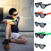 Fancy Slap Wristband Men Polarized Sunglasses Women's Foldable Wrist Roll Bracelet 2021 Trend Foldablen Square Sunglasses 4pcs
