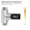 LED Digital Shower Celsius Temperature Display Water Thermometer Monitor Hydro-Power Real Time Bath Water Temperature Monitor for Kids