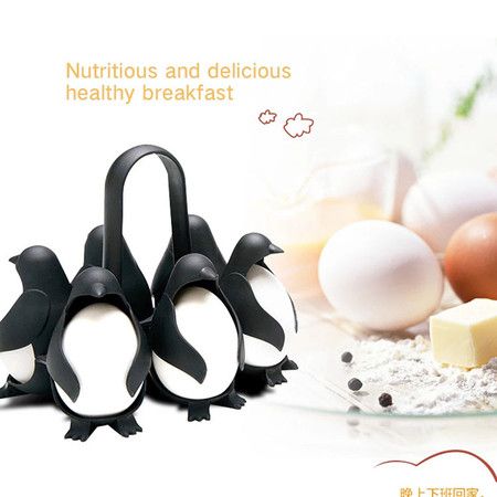 1pc Penguin Egg Cooker Store And Serve Egg Holder Penguin Shaped
