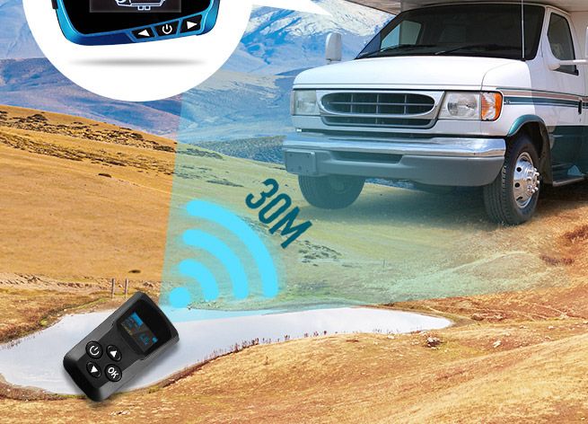 12V 8kW Diesel Air Heater Portable Parking Heater Remote Control LCD Panel Black & Grey