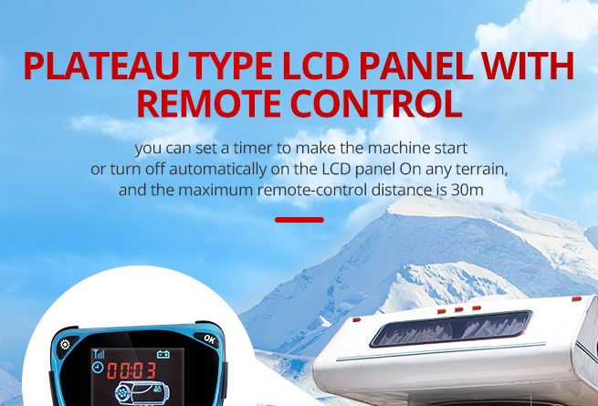 All-in-One 12V 8KW Diesel Air Heater Parking Car Truck Caravan LCD Remote Black & Orange