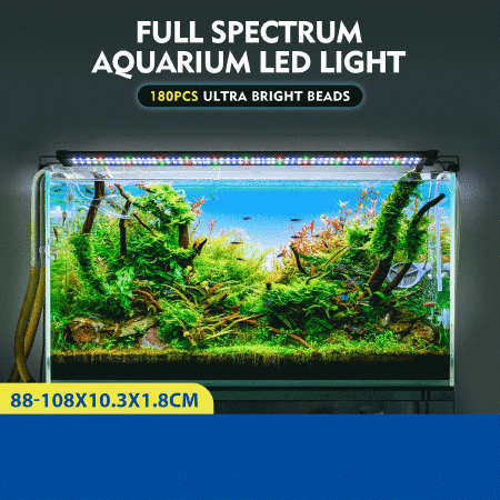 Colourful Aquarium LED Light Fish Tank Lighting Fixture for 95-115cm Fish Tank Aluminium Shell