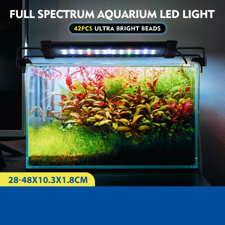 Colourful Aquarium LED Light Fish Tank Lighting Fixture for 30-50cm Fish Tank Aluminium Shell