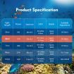 Aquarium Light Fish Tank Led Lighting Lamp White Blue for 50-70cm Fish Tank