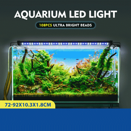 Aquarium Light Fish Tank Led Lighting Lamp White Blue for 75-95cm Fish Tank