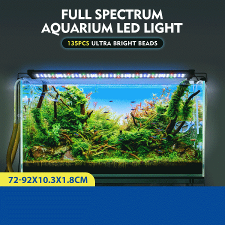 Colourful Aquarium LED Light Fish Tank Lighting Fixture for 75-95cm Fish Tank Aluminium Shell