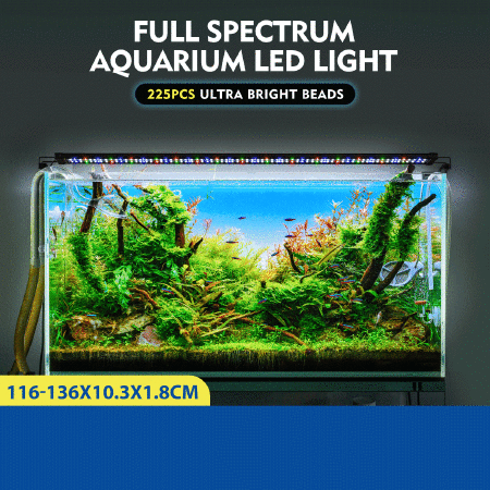 Colourful Aquarium LED Light Fish Tank Lighting Fixture for 120-140cm Fish Tank Aluminium Shell
