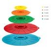 Elegant Live Set of 5 Heat Resistant Microwave Cover - Various Sizes Silicone lids for Bowls, Plate, Pots, Pans - StoveTop, Oven, Fridge and Freezer Safe.
