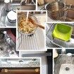 Over The Sink Dish Drying Rack Multipurpose Roll up Dish Drying Rack Extra Large Dish Drainer Roll-up Sink Drying Rack Silicone Foldable Dish Rack (Warm Gray)