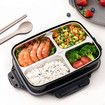 Stainless Steel 304 Lunch Box With Spoon Leak-proof Lunch Bento Boxes Dinnerware Set Adult Children Food Contain