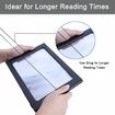 3X LED Magnifier Hands Free Full Page Desktop Large 12 LED Lighted Reading Foldable Portable Elderly Kids Craft Hobby