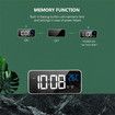 Smart electronic alarm clock creative LED portable electronic watch snooze multiple sets of alarm clock can be charged
