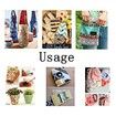 Cotton Craft Fabric Bundle Patchwork Quilting Squares 56pcs 25cm DIY Sewing Scrapbooking Dot Pattern Craft