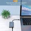USB C Hub Adapter, USB C Docking Station 10 in 1 Type C Multiport USB hub 3.0 with Ethernet, HDMI, 3 USB3.0, SD/Micro SD Card, 3.5mm Audio, PD 3.0, Compatible for MacBook Air Pro and Other Type C Laptops - Gray