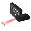 Alarm Clock Projection Digital Clock Alarm Desk Clock LED Display Digital Dual Alarm Volume Snooze Time Home Decoration