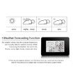 Alarm Clock Digital Watch Wireless Sensor Temperature Humidity Forecast Snooze Table Clocks DCF Weather Station Home Decor