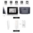 Alarm Clock Digital Watch Wireless Sensor Temperature Humidity Forecast Snooze Table Clocks DCF Weather Station Home Decor