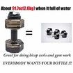 2.2L Dumbbell Shaped Water Bottle BPA Free Flip Top Leak Proof lid