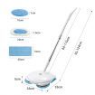 4 In 1 Cordless Electric Mop Spin Floor Cleaner Polisher Hardwood Tile Waxing Machine
