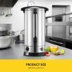 Maxkon 28L Stainless Steel Hot Water Urn 2500W Electric Hot Beverage Dispenser with Boil Dry Protection