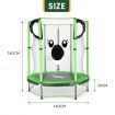 Genki Trampoline Rebounder Jumping Gym Equipment Home Outdoor Fitness Kids Exericise with Safety Enclosure Net 55"