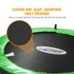 Genki Trampoline Rebounder Jumping Gym Equipment Home Outdoor Fitness Kids Exericise with Safety Enclosure Net 55"