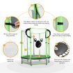 Genki Trampoline Rebounder Jumping Gym Equipment Home Outdoor Fitness Kids Exericise with Safety Enclosure Net 55"