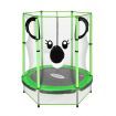 Genki Trampoline Rebounder Jumping Gym Equipment Home Outdoor Fitness Kids Exericise with Safety Enclosure Net 55"