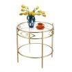 2-Tier Sofa Side Round Table Living Room Couch Tray Table
