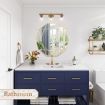 Geometric Shaped 10-Sided Wall Mirror Decorative Vanity Mirror Gold Frames