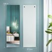 Wooden Lockable Mirror Jewellery Cabinet Door Wall Mounted Jewellery Organiser Armoire