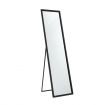 Mirror Floor Standing Mirror Multi purpose Full Length w/ Rectangle Metal Frame 36cm x 2cm x 142cm Black