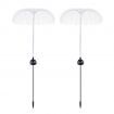 Solar Garden Lights | 7 Color Changing Solar Lights Outdoor Decorative | for Yard Patio Pathway Decorations(2 pcs)