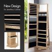 360 Degree Rotating Mirror Jewellery Cabinet Freestanding Jewellery Organiser Armoire