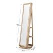 360 Degree Rotating Mirror Jewellery Cabinet Freestanding Jewellery Organiser Armoire
