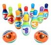 10 Multicolor Soft Foam Bowling Pins Early Learning, Educational,