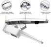 Garlic Press, 2 in 1 Garlic Mincer and Garlic Slicer, with Garlic Cleaner Brush and Silicone Roller Peeler Set